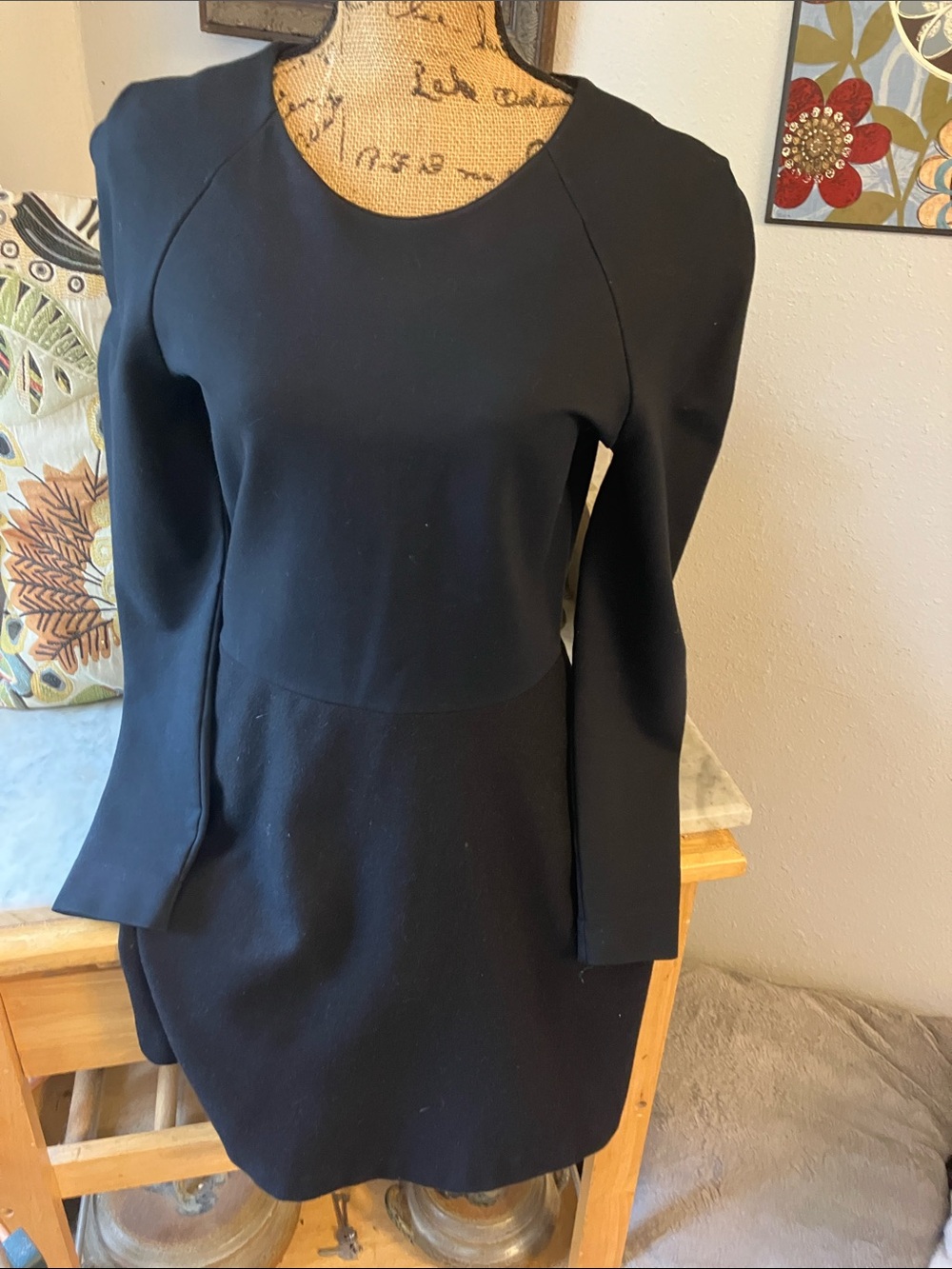 kate spade Black Long-Sleeve Shift Dress Gorgeous Sexy Fabulous!!Sz. 8